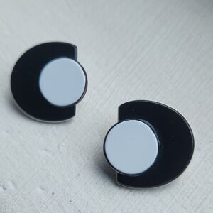 Vintage Modernist Clip Earrings